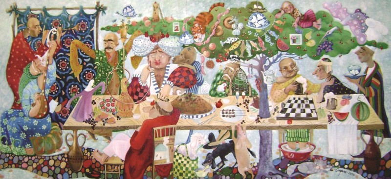 Кафе - мафе 60х135 х.м 2010г