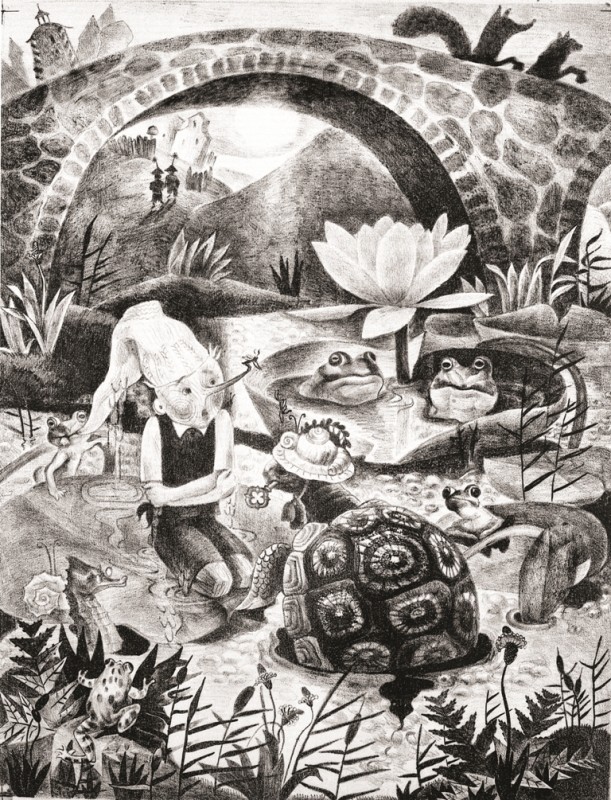 Золотой ключик. А. Толстой. Автолитография 1969 г.