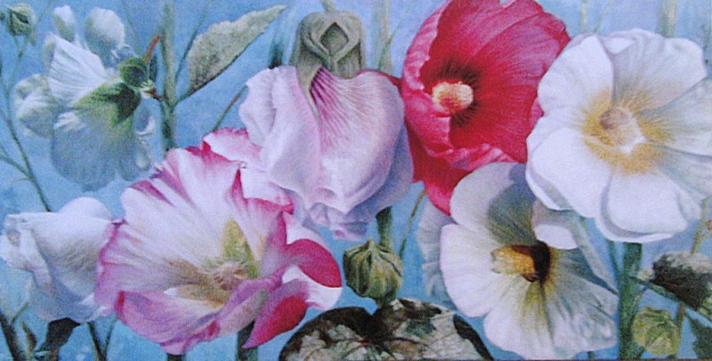 Мальвы х.м.1,80х0,90. 2010 г.