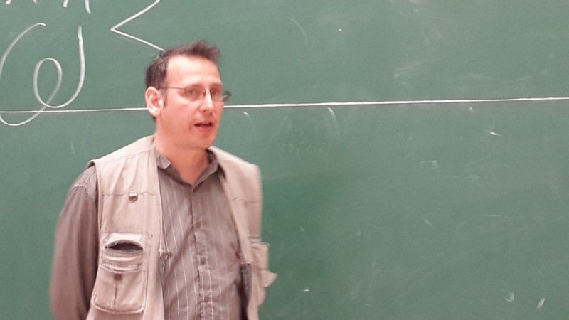 Константин Асмолов начал свой курс лекций в НГУ. Фото Сергея Алкина 5.05.2014