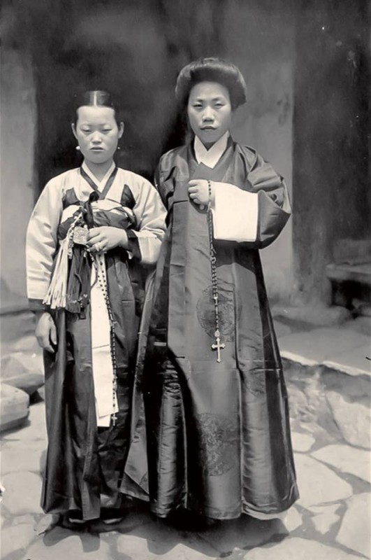 Корея 1911 Photographer, Norbert Weber Девушки-христианки