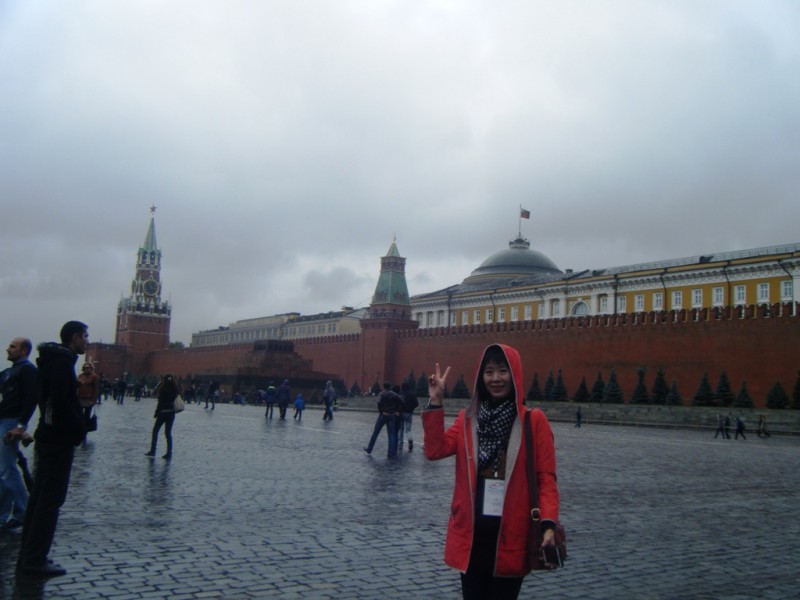 Яна на Красной площади