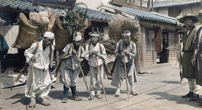Photographer Glimpses of Korea and China - William W, Chapin Носильщики чиге 1900 Сеул