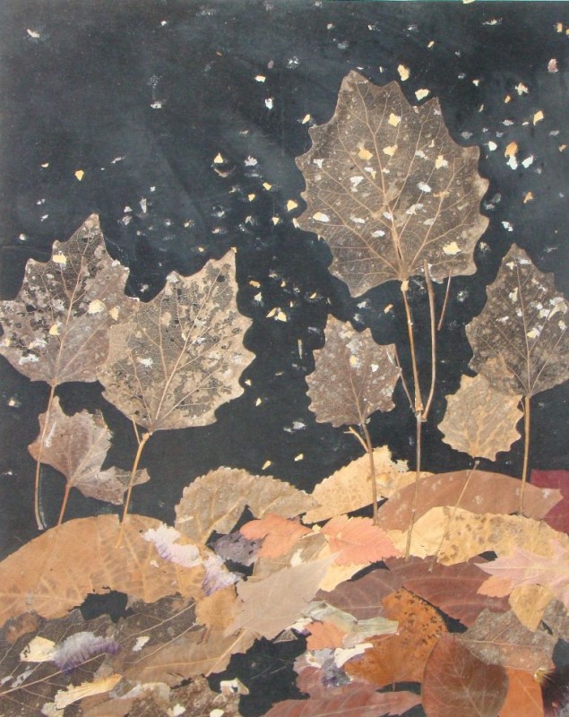 ПЕРВЫЙ СНЕЖОК. 39 на 32,5. 1995г. флористика.