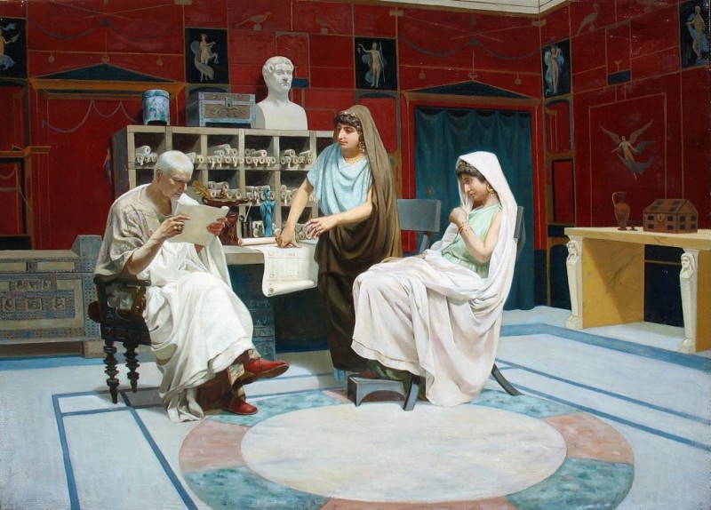 Римская библиотека 50х50 х.м. 2007г.