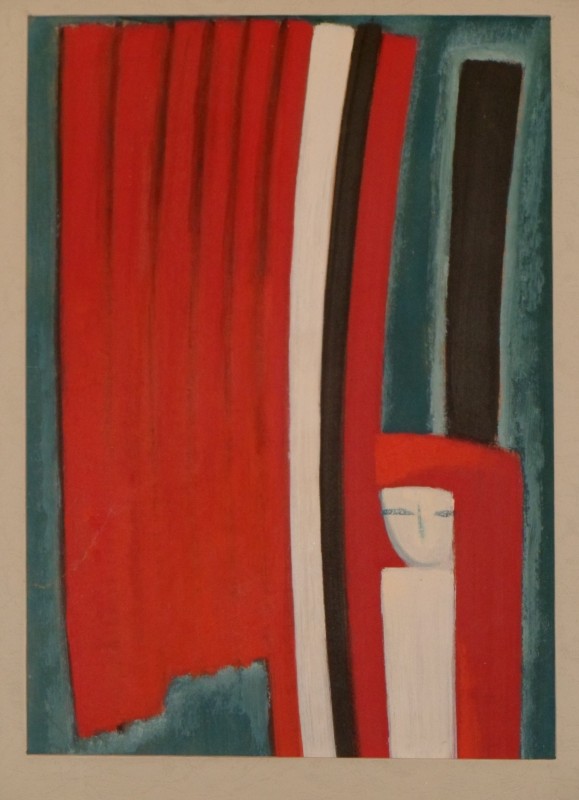 Шин Н. С., эскиз к сборнику Родник. Картон, масло, 50х70