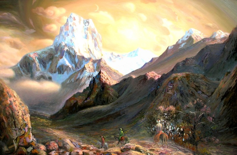 «Вечерний Гилан». 100х70 см. х.м. 2004г.