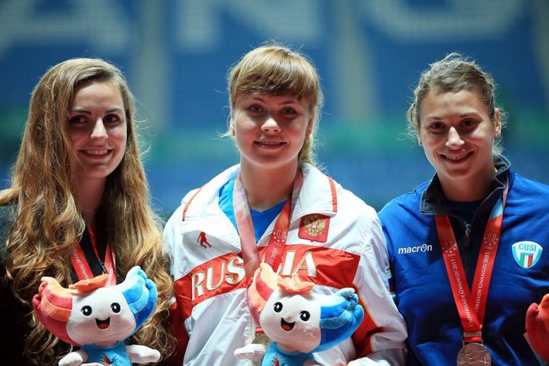  Юлия Мальцева стала чемпионкой студенческих Игр в метании молота с результатом 59,37 м 