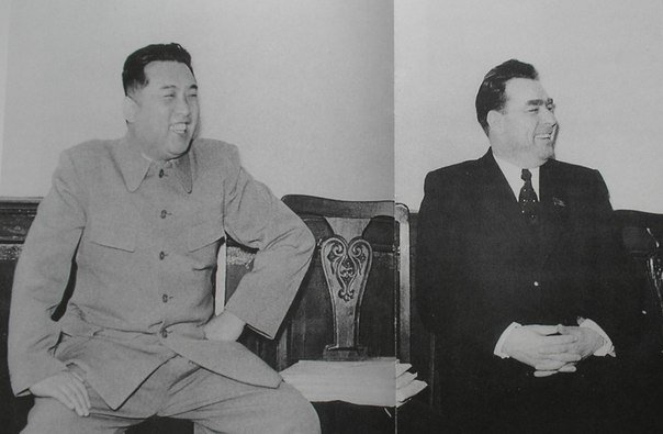 Ким Ир Сен на встрече с Брежневым в 1956 году